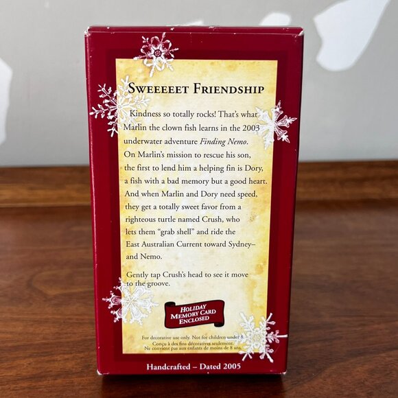Hallmark Keepsake Ornament Finding Nemo "Sweeeeet Friendship" Disney Pixar 2005 - Picture 11 of 14